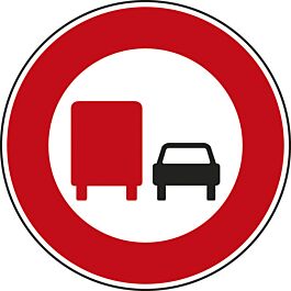 Panneau disque Interdiction véhicules lourds de dépasser 450 Ecolign B3a cl2 - NADIA SIGNALISATION - DIS450E2B3a