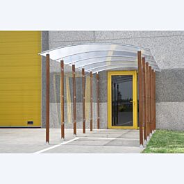 Abris Fumeurs en bois version couloir - prolongement de B825C - MOTTEZ - B825CSUI