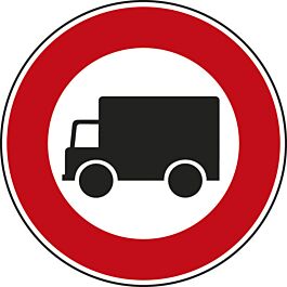 Panneau disque accès interdit transport marchandises 450 Ecolign B8 cl1 - NADIA SIGNALISATION - DIS450E1B8