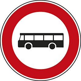 Panneau disque accès interdit véhicules transport commun 850 B9f cl1. - NADIA SIGNALISATION - DIS850E1B9f