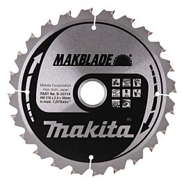 LAME CARBURE MAKBLADE BOIS 216X30MM 24D MAKITA - B32714