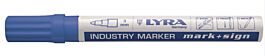 Marqueur peinture laquée bleu en boite de 10 LYRA MARK + SIGN - OMYACOLOR- 4040051