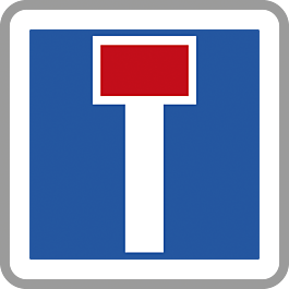 Panneau carré Impasse 700 Ecolign C13a cl2 - NADIA SIGNALISATION - CAR700E2C13a