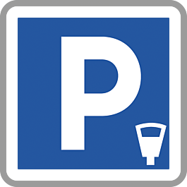 Panneau carré stationnement payant aménagé 900 Ecolign C1c cl1 - NADIA SIGNALISATION - CAR900E1C1c