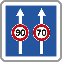 Panneau carré circulation particulière C24aex2 900 Ecolign cl1 - NADIA SIGNALISATION - CAR900E1C24aex2