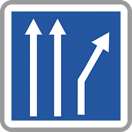 Panneau carré circulation spéciale voie 350 Ecolign C24bex2 cl2 - NADIA SIGNALISATION - CAR350E2C24bex2