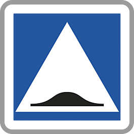 Panneau carré Surélévation de chaussée 500 Ecolign C27 cl1 - NADIA SIGNALISATION - CAR500E1C27