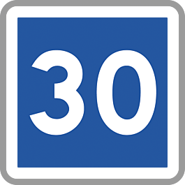Panneau carré conseil vitesse circulation 500 Ecolign C4a cl1 - NADIA SIGNALISATION - CAR500E1C4a