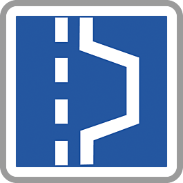 Panneau carré emplacement d'arrêt d'urgence 900 Ecolign C8 cl2 - NADIA SIGNALISATION - CAR900E2C8