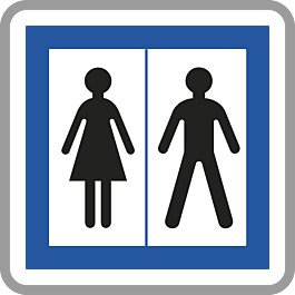 Panneau carré Toilettes ouvertes au public 900 Ecolign CE12 cl1 - NADIA SIGNALISATION - CAR900E1CE12