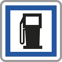Panneau carré poste ouvert carburant 700 Ecolign CE15a cl1 - NADIA SIGNALISATION - CAR700E1CE15a