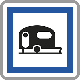 Panneau carré camping caravanes autocaravanes 350 Ecolign CE4b cl2 - NADIA SIGNALISATION - CAR350E2CE4b