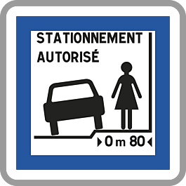 Panneau carré Installations ou services divers 900 CE50n cl1 - NADIA SIGNALISATION - CAR900E1CE50n
