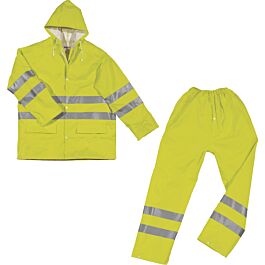 ENSEMBLE DE PLUIE HAUTE VISIBILITÉ EN PU DELTA PLUS - EN208V2JA