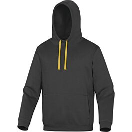 SWEAT DELTA PLUS MOLLETON POLYESTER/COTON GRIS/JAUNE- LECCOGJ0