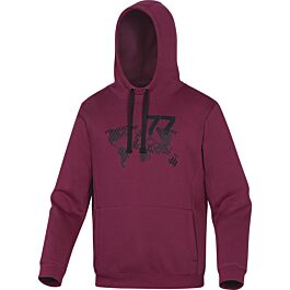 SWEAT DELTA PLUS MOLLETON POLYESTER/COTON LIE DE VIN/NOIR- LECCOLN0