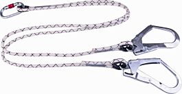 DOUBLE LONGE CORDE TRESSÉE Ø 10.5 mm LONGUEUR 1M50 DELTA PLUS + 1 AM002 + 2 AM022 - LO147150CDD