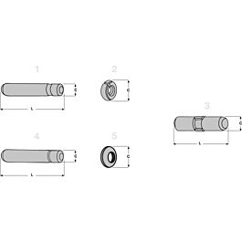 Clavettes type silver  - E368.2