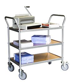 Servante 150 kg 3 plateaux 780x420 mm mélaminé FIMM - 880009545