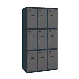Vestiaire métallique monté 1800x1200x500 - Anthracite - SIMON RACK - 8425437104756