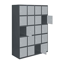 Vestiaire métallique monté 1800x1200x500 - Gris - SIMON RACK - 8425437106408