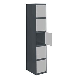 Vestiaire métallique monté 1800x400x500 - Anthracite/Gris - SIMON RACK - 8425437106415