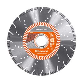 DISQUE DIAMANT HUSQVARNA VARI CUT S35 POUR MEULEUSE D'ANGLE Ø 230 MM POUR PIERRE NATURELLE ET BETON ALÉSAGE 22.2- 579807380