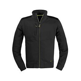 SWEAT-SHIRT SLICK FERMETURE ECLAIR LONGUE NOIR - KAPRIOL