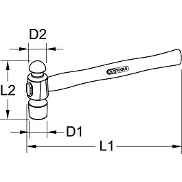 Marteau Américain manche hickory, 2