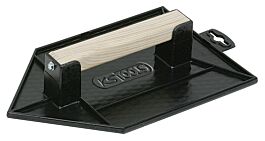 Taloche plastique noire pointue - Poignée bois - Plateau alvéolé - 200x130 mm KS TOOLS - 144.0532