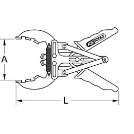 Pinces à segments, 110-160 mm KSTOOLS - 1501177