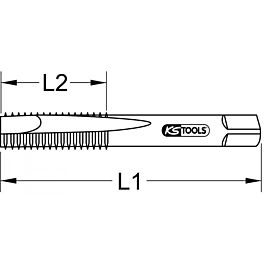 Jeu de 3 tarauds à main HSS, M27 x 3,0 KSTOOLS - 3310270