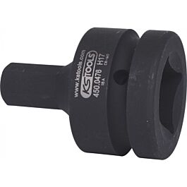 Douille tournevis à chocs 6 pans 1'', 17 mm KSTOOLS - 4500476