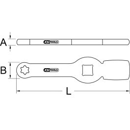 Clé à frapper TORX® E 24 pour raccords d'étriers de frein KSTOOLS - 5170914