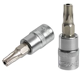Douille tournevis ULTIMATE® TORX® percé 1/4'', L.37 mm - T25 KS TOOLS - 922.1495