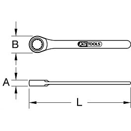 Clé à œil INOX, 14 mm KSTOOLS - 9641014