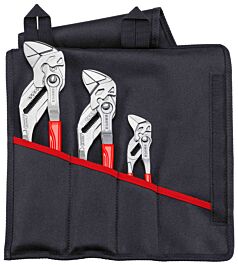 Assortiment de 3 pinces-clés en trousse tissu 86 03 150/250/300 KNIPEX - 001955S7
