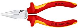 Pince univ 1/2 ronde 145mm chromee 1000v KNIPEX - 08 26 145 SB