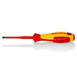 Tournevis (Slim) PlusMinus Pozidriv® - 187 mm, isolé 1000v, SLS - KNIPEX - 98 25 01 SLS