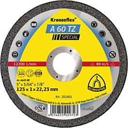25 Disques à tronçonner KT SPECIAL A60TZ S GEK 115X1X22,23 KLINGSPOR - 233741
