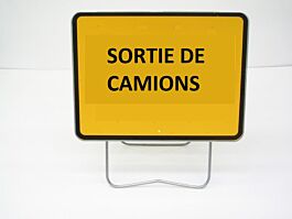 PANNEAU DE SIGNALISATION KC1 SORTIE DE CAMIONS 800X600MM T1 NADIA SIGNALISATION N002KC1SC800X600CLT1