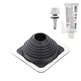 Kit sortie de toiture acier pour conduits Ø69-177 - SCELL-IT - KIT-MF177-ACIER