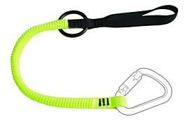 Longe élastique 1 boucle etrangl +anneau métal + boucle 0,60m maxi 5kg LEVAC - 3800RTLE3