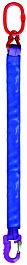 Élingue ronde 1 brin cmu 4 t anneau + crochet long. 3 m LEVAC - 4431D30