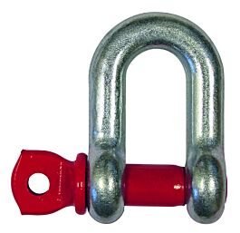 Manille droite h.r. galva cmu 12 t axe a oeil 1-1/4 acier allié LEVAC - 5220K