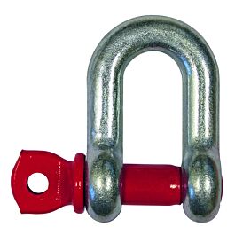 Manille droite h.r. galva cmu 13,5 t axe a oeil 1-3/8 acier allié LEVAC - 5220L
