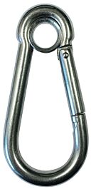 Mousqueton a oeil d.11x120 mm inox LEVAC - 5263FO