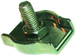 Serre-câble plat inox d.4 mm 1 boulon LEVAC - 5286C