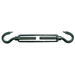Tendeur inox d.6 mm 2 crochets swl 75 kg LEVAC - 5291B