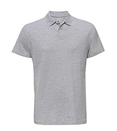 POLO A MANCHES COURTES BIO GRIS CHINE ARTISAN BTP CEPOVETT - 15-T942-168